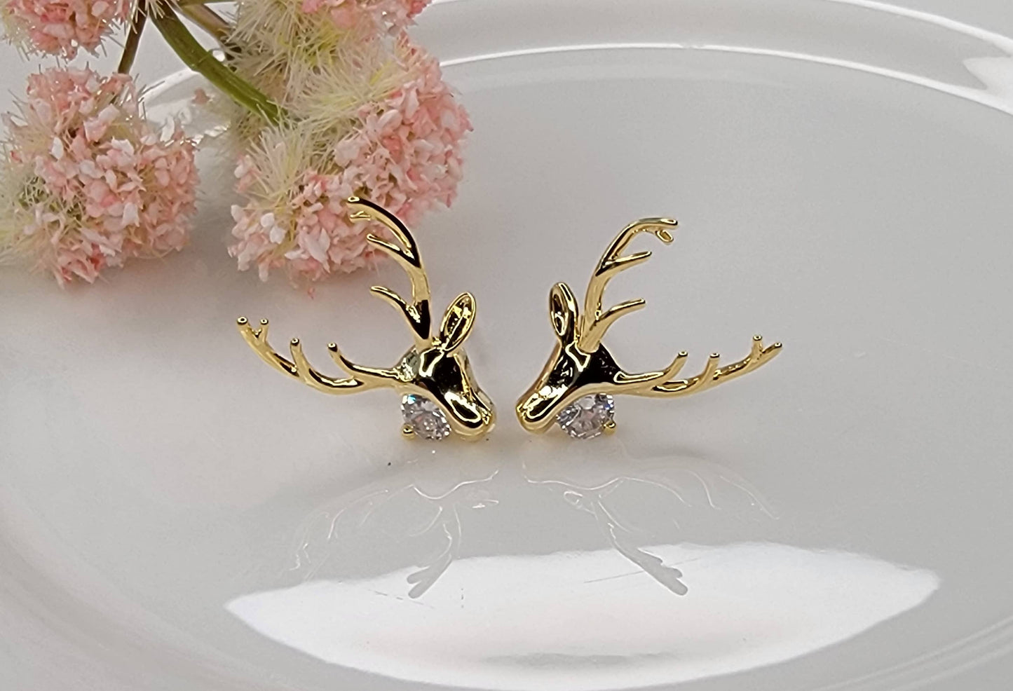 Deer Post Earrings