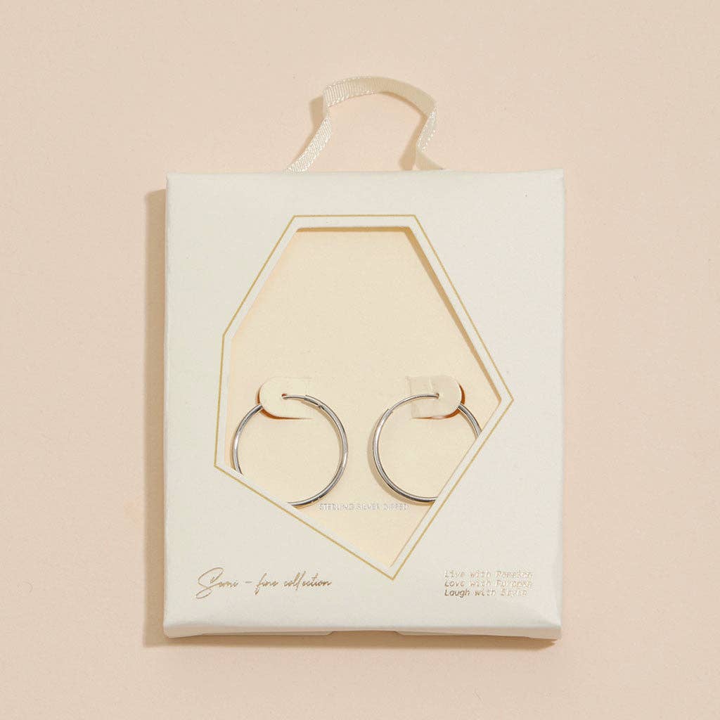18K Gold Dip Simple Hoop Earrings