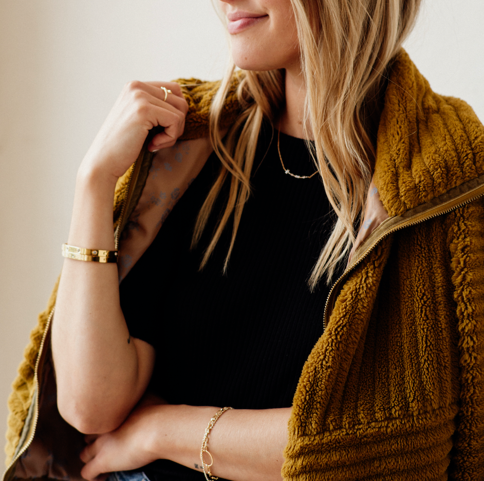 Hinged Stone Bracelet