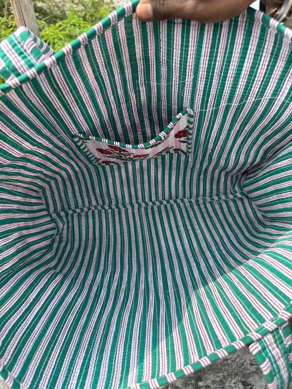 Handmade Cotton Quilted Print Bag Travel Tote Bag Jhola Bags