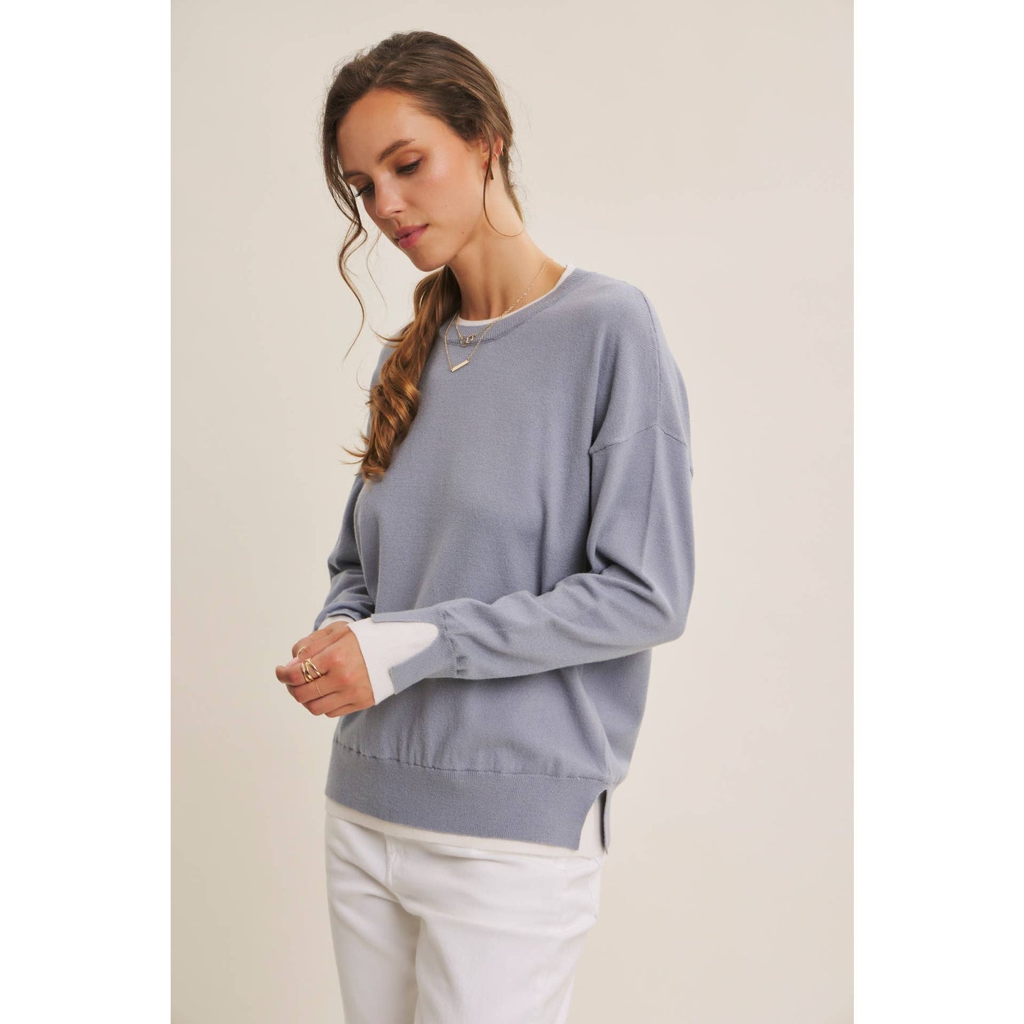 Seeing Double Dusty Sweater