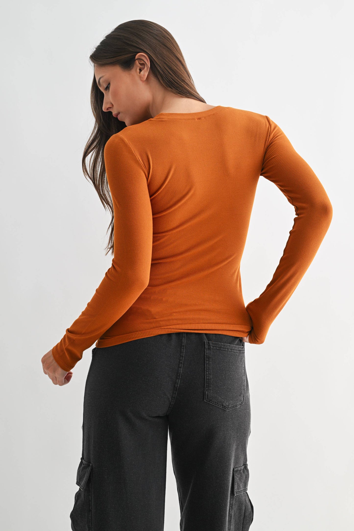 Basic Babe Fall Ribbed Top