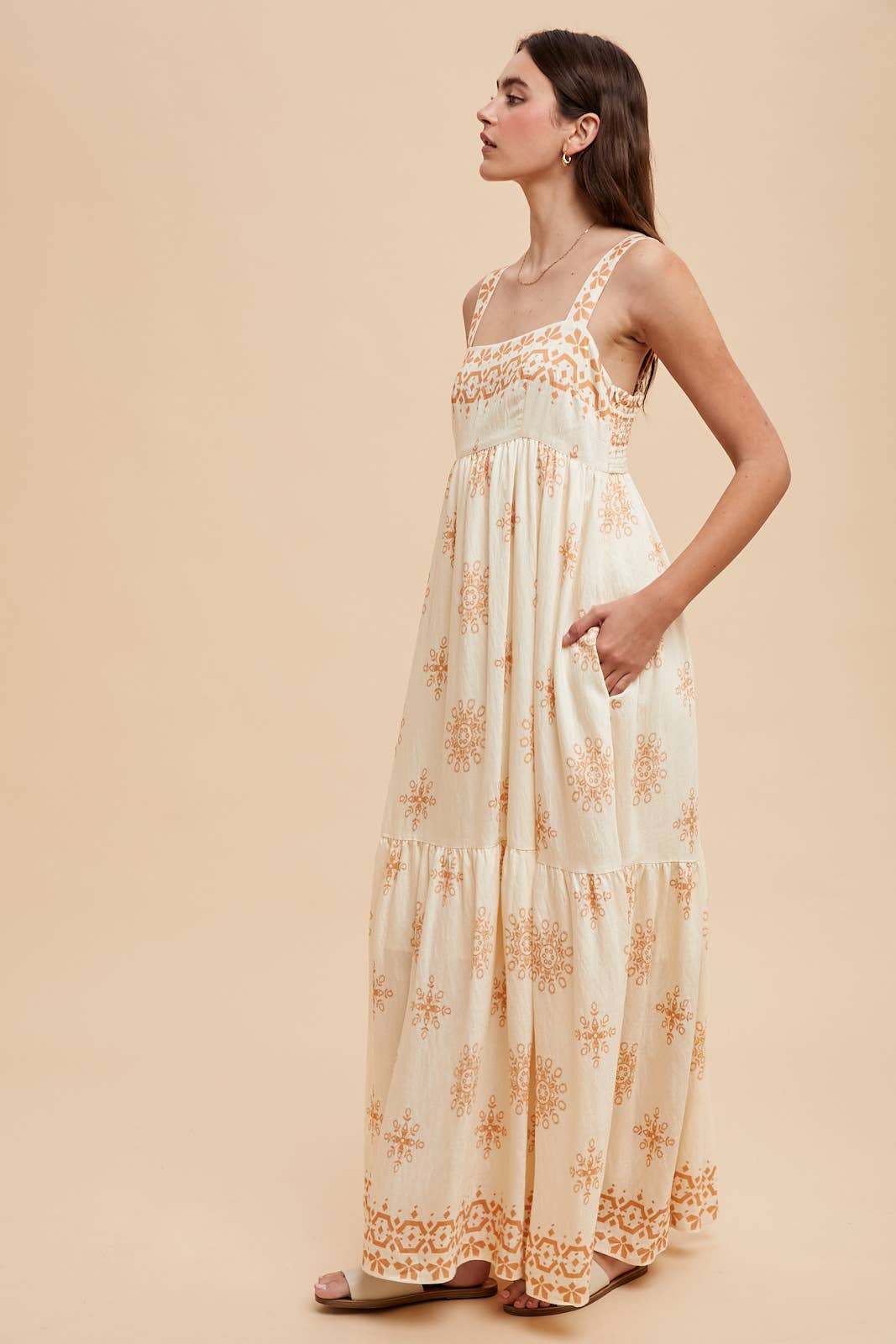 On the Border Maxi Dress