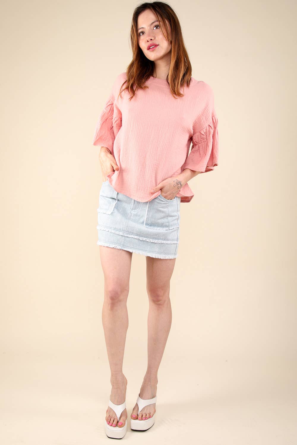 Darling Denim Mini Skirt