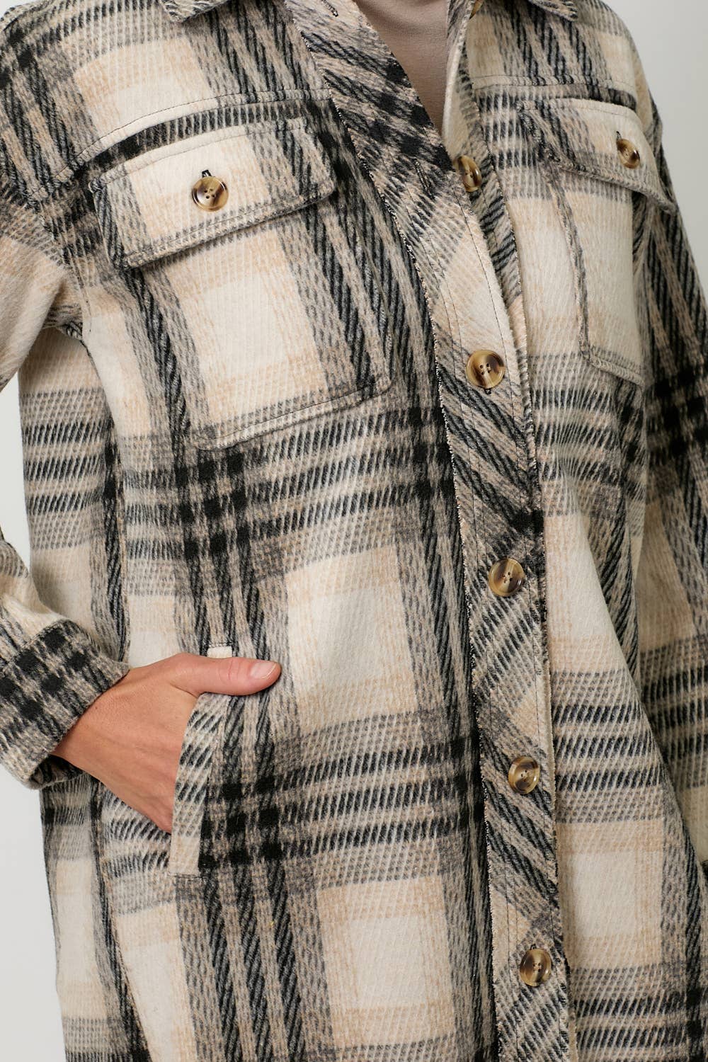 Almond Longline Shacket