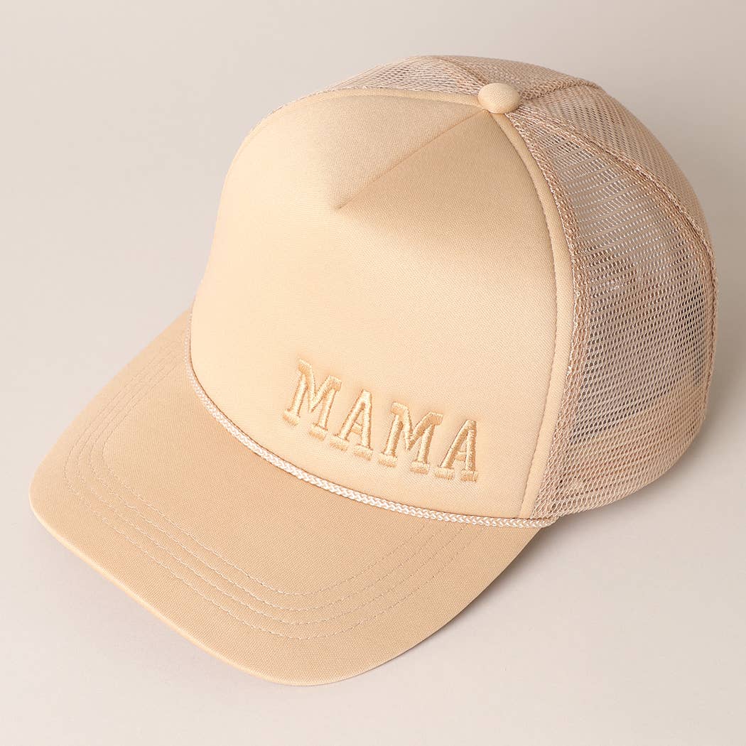 Mama Embroidered Trucker