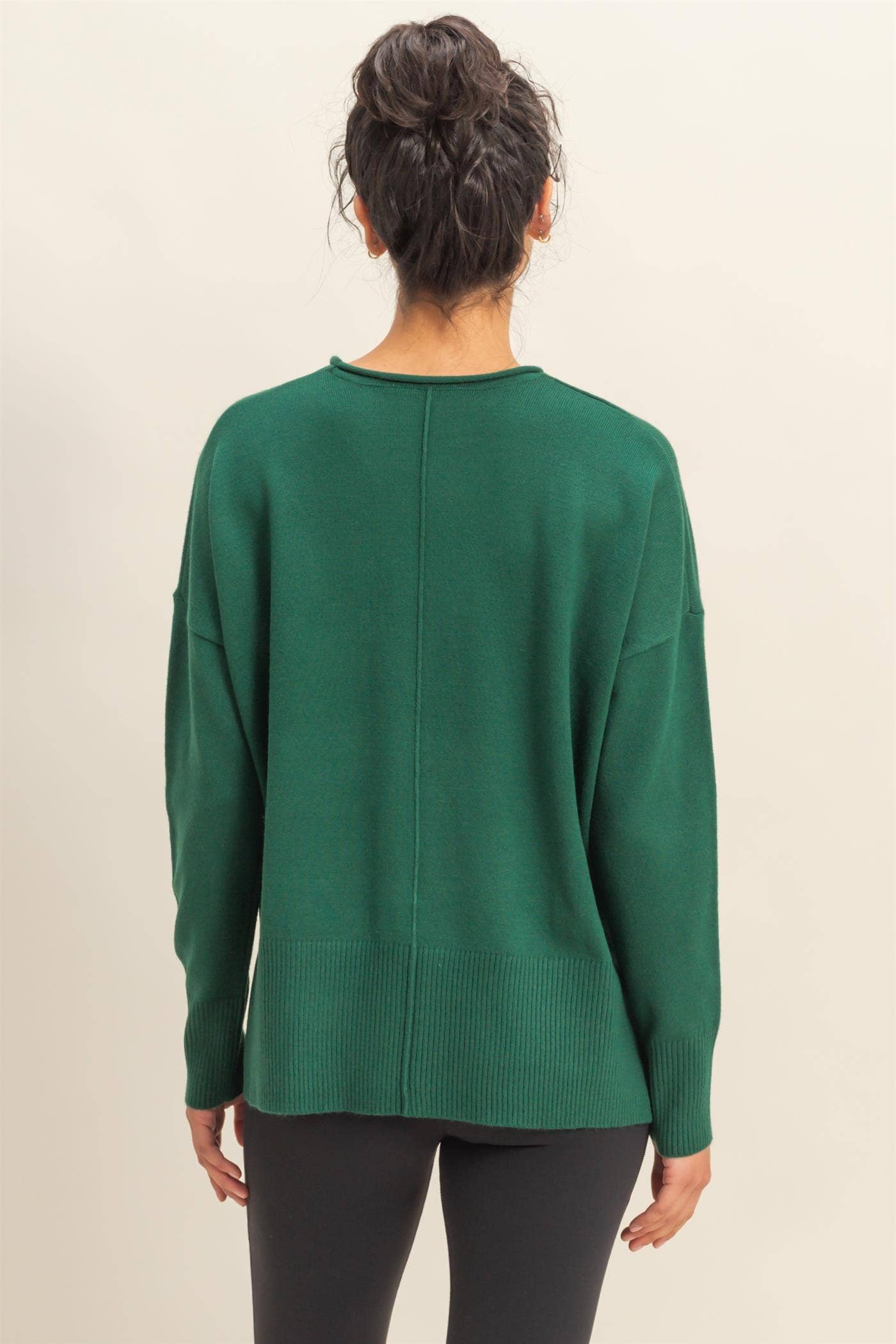 Winter Vibes Center Seam Sweater