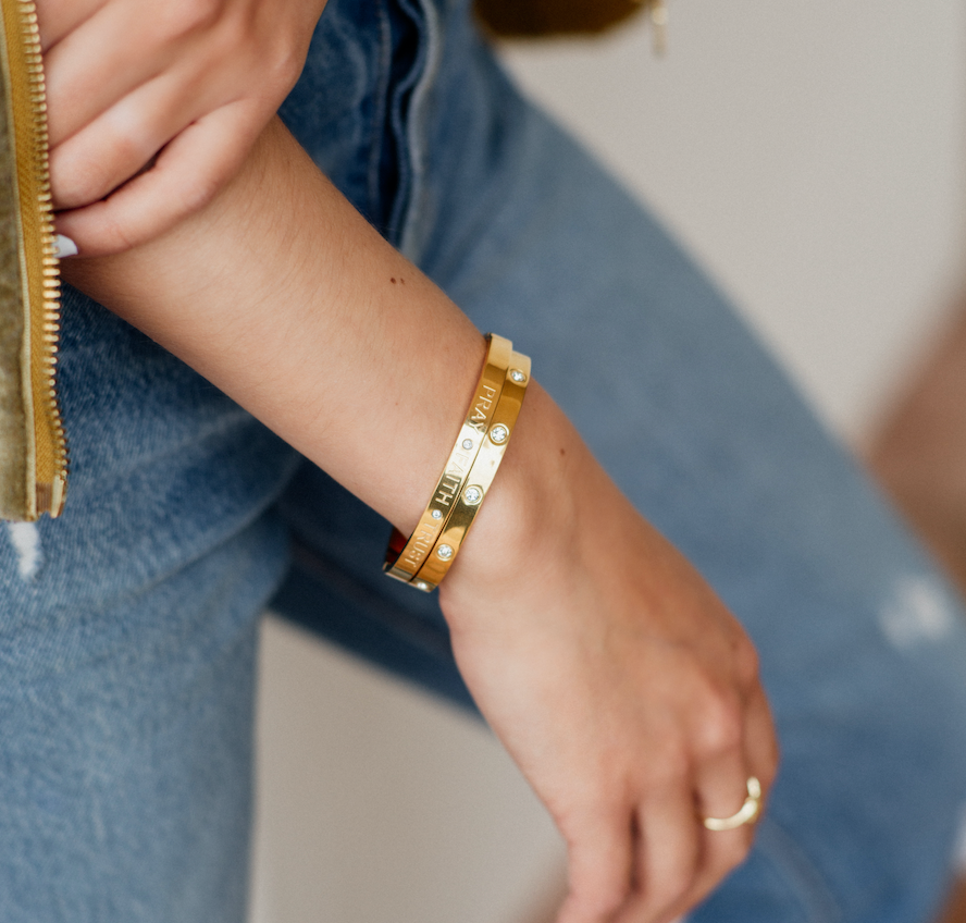 Hinged Stone Bracelet