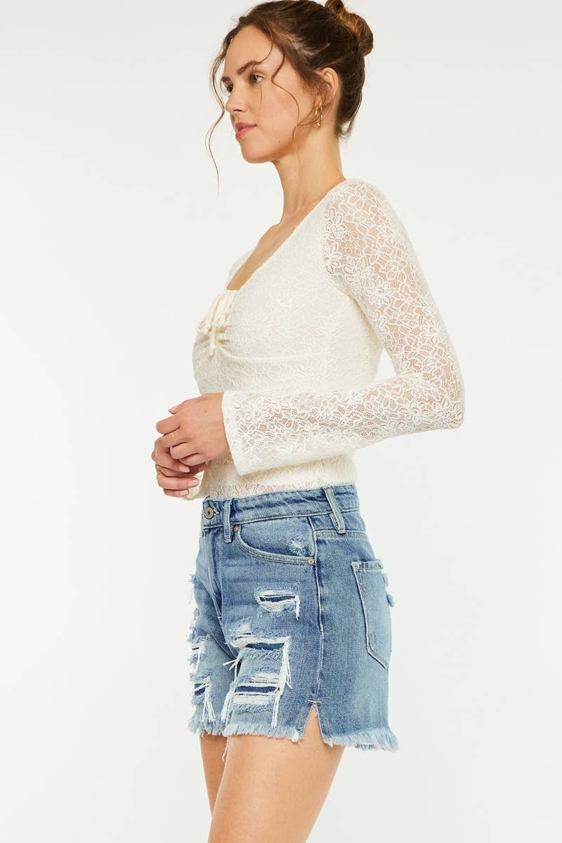 Sunrise Sunburn Denim Shorts