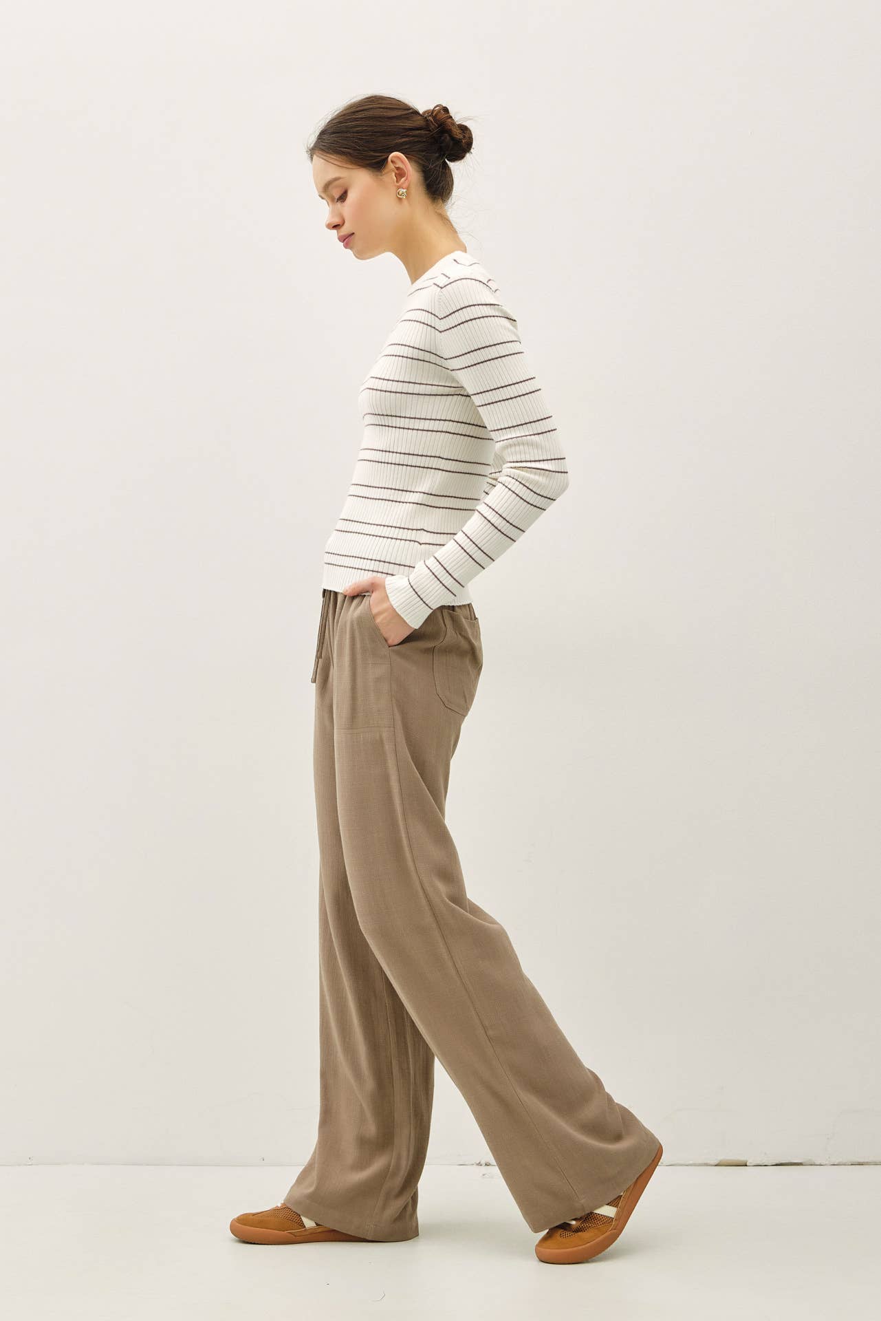 Basic Babe Striped Sweater Top