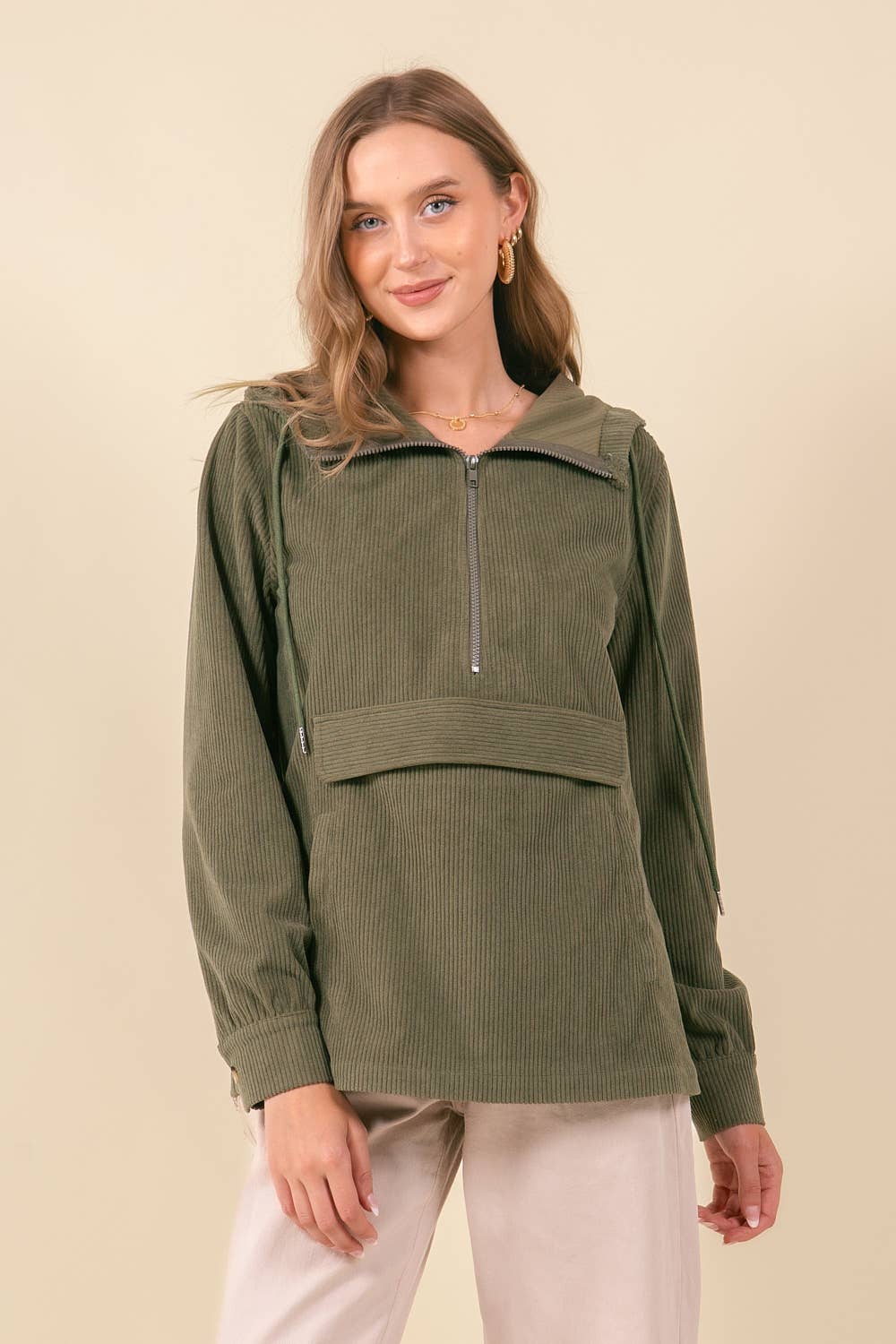 Falling for you Corded Pullover