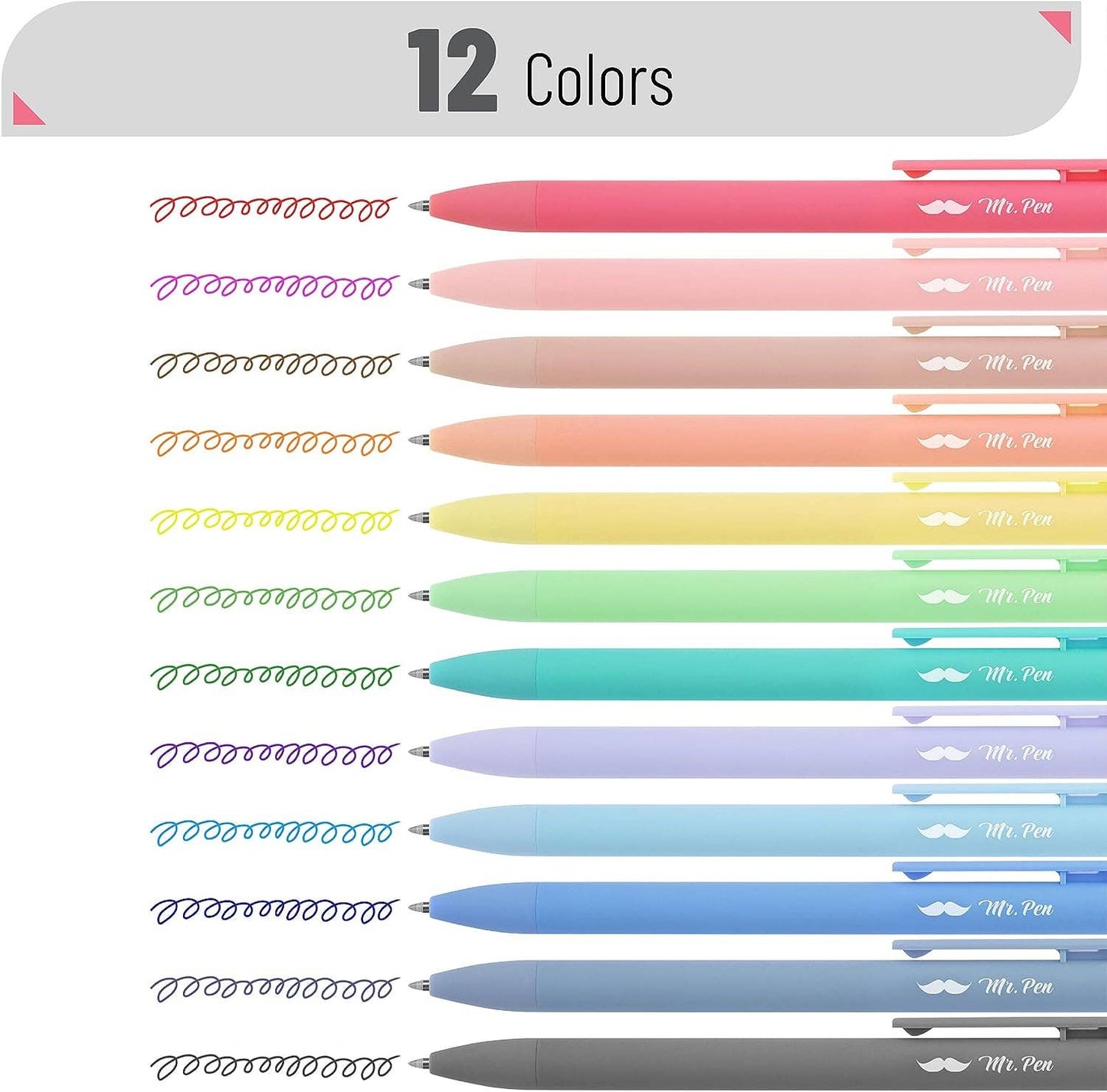 12-Pack Fast Dry Gel Pens