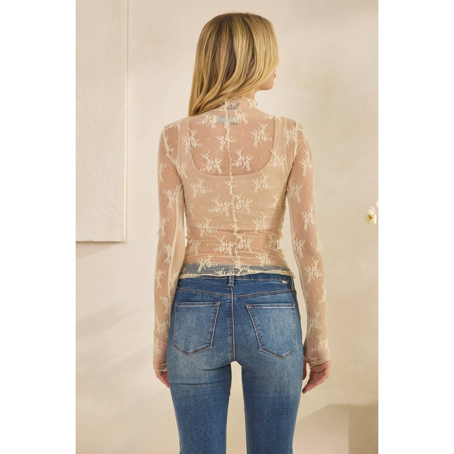 Lovely in Lace Long Sleeve Top