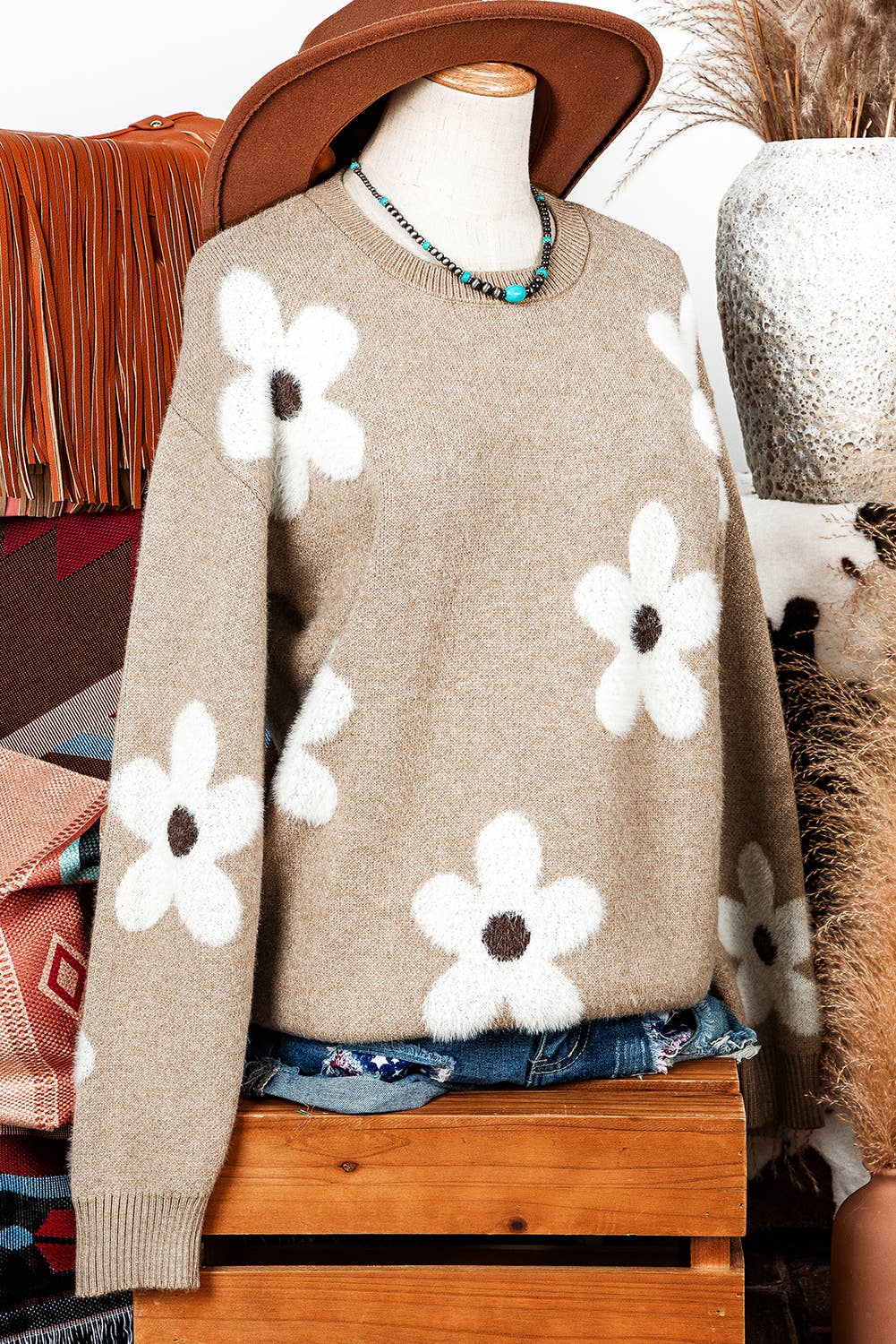 Floral Field Sweater