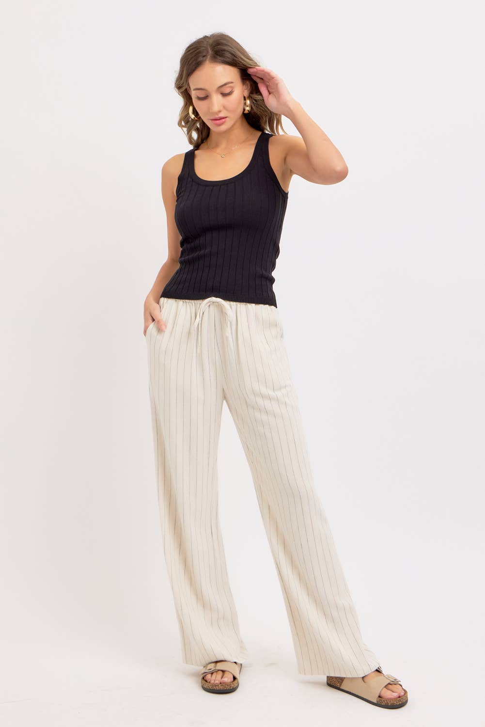 Walk the Line Linen Pant