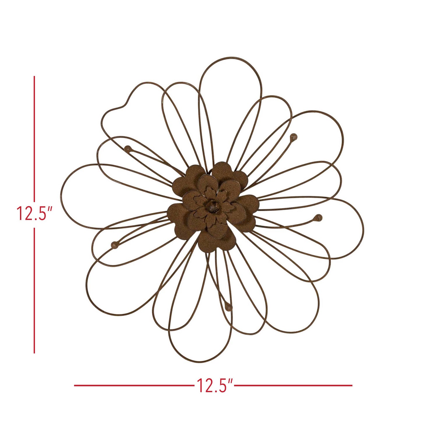 Poppy Metal Wall Flower