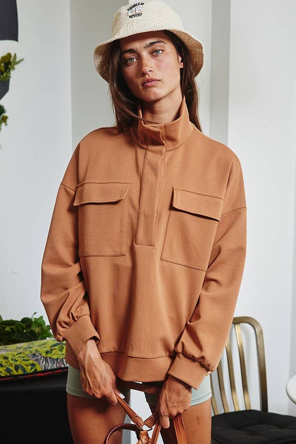 Snap Pocket Pullover