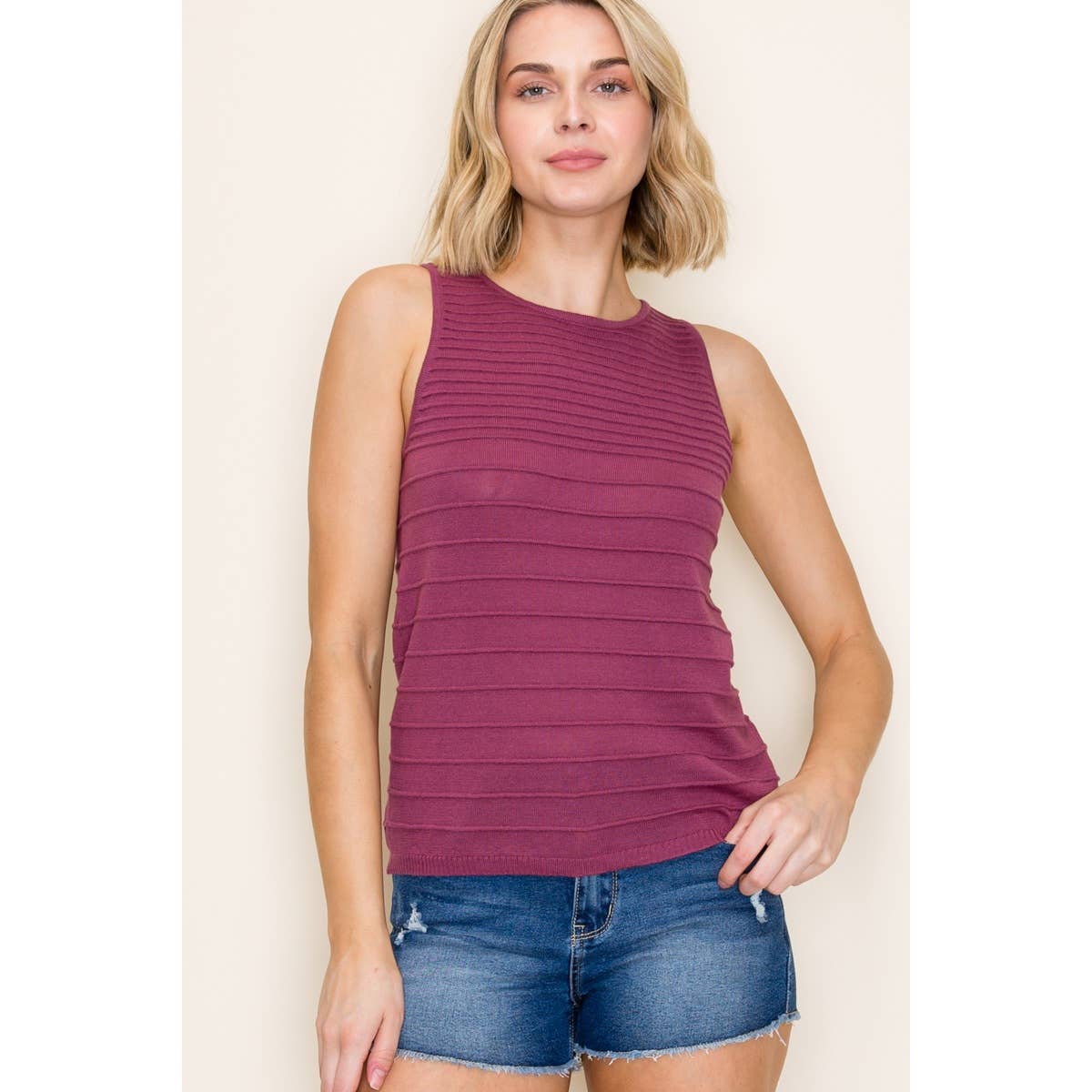 Ombre Striped Sweater Top