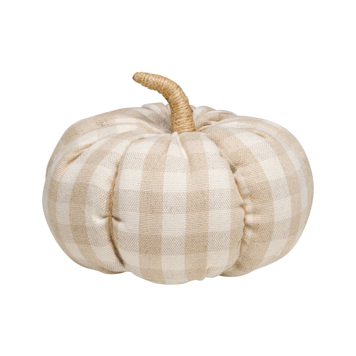 CF-3150 - Lrg. Tan Check Fall Fabric Pumpkin