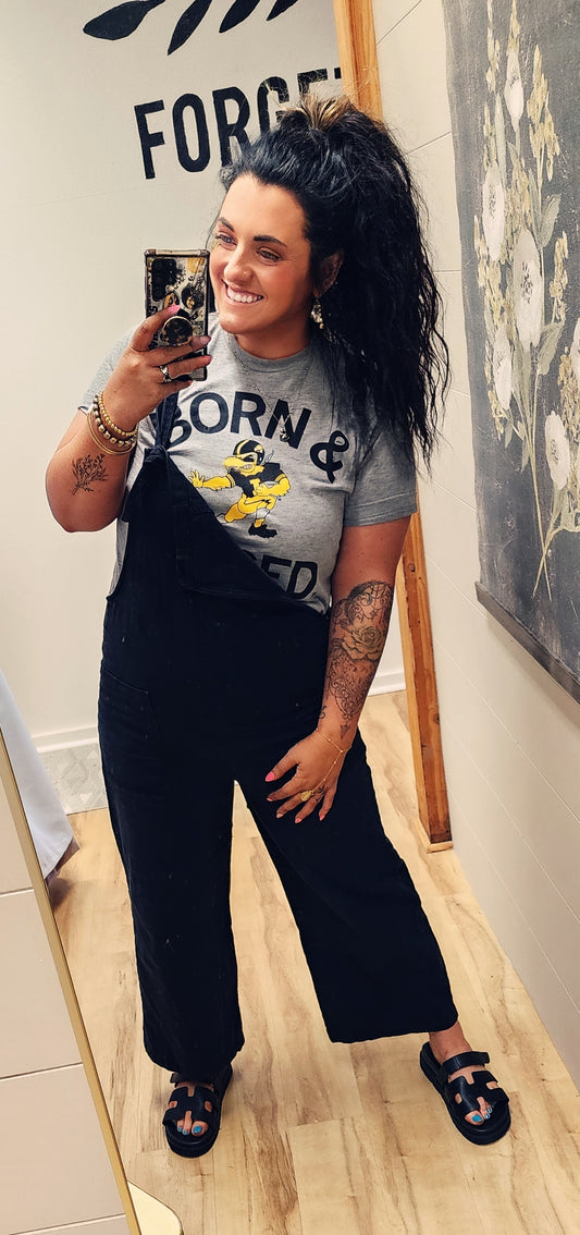 Hawkeyes Born & Raised Vintage Grey Tee