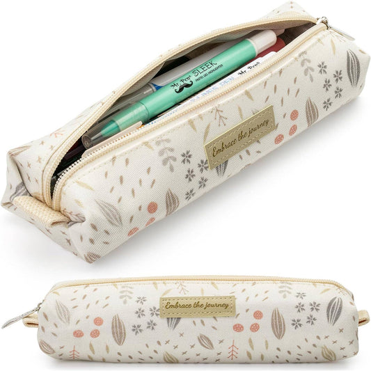 Pencil Case: Beige Floral