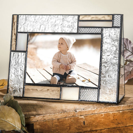 Peach, Ivory and Clear Vintage Glass Frame Series
