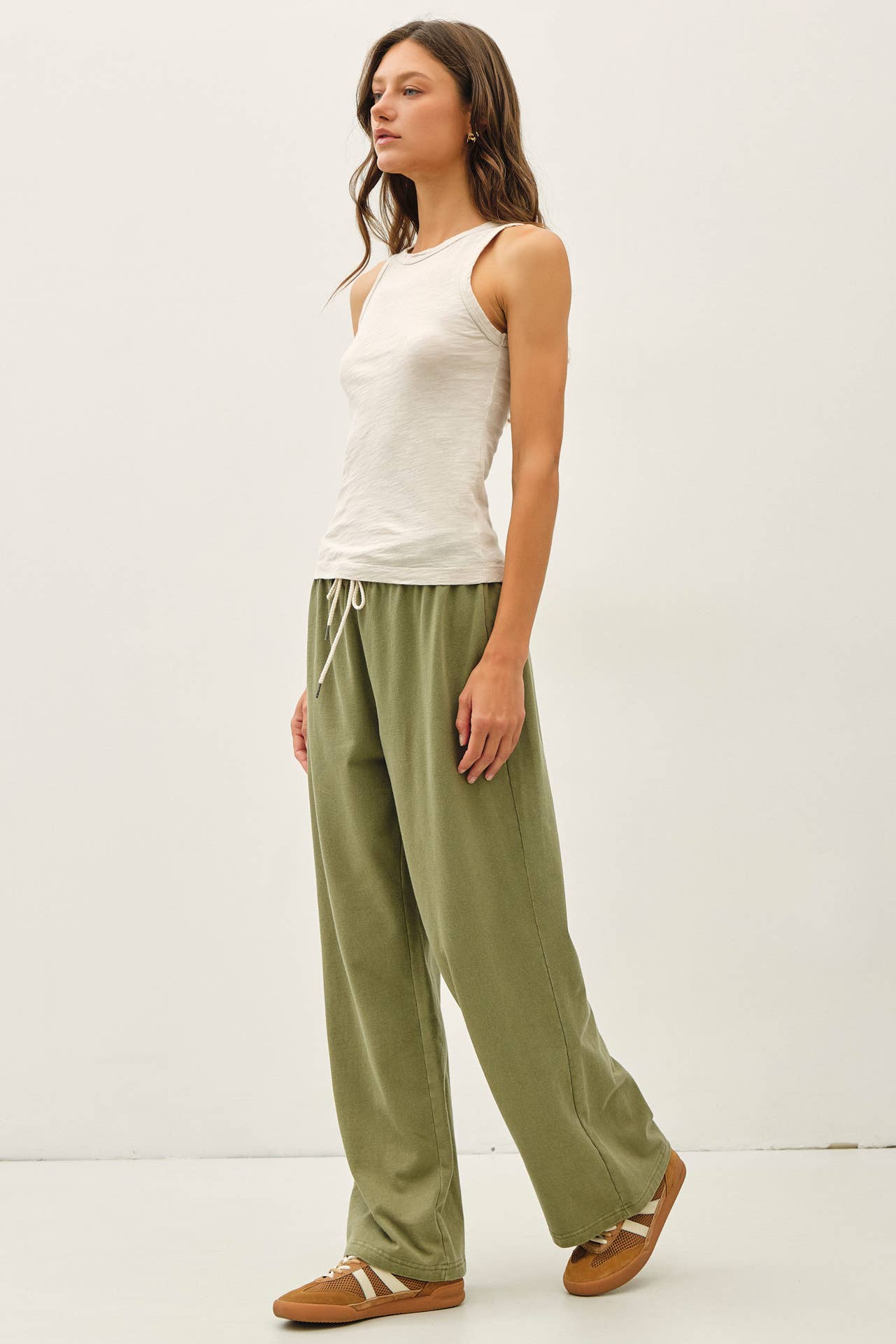 GARMENT DYED COTTON SLUB TANK TOP