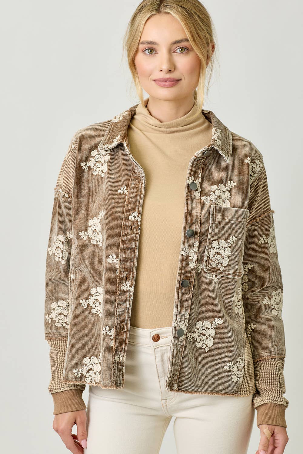 Baby Blues Floral Shacket