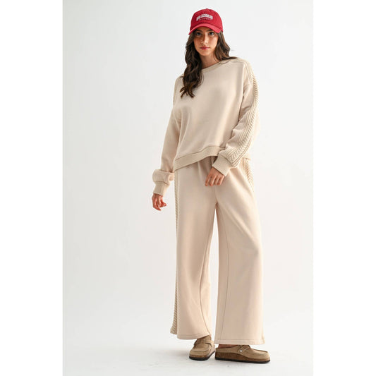 Cable Knit Lounge Top