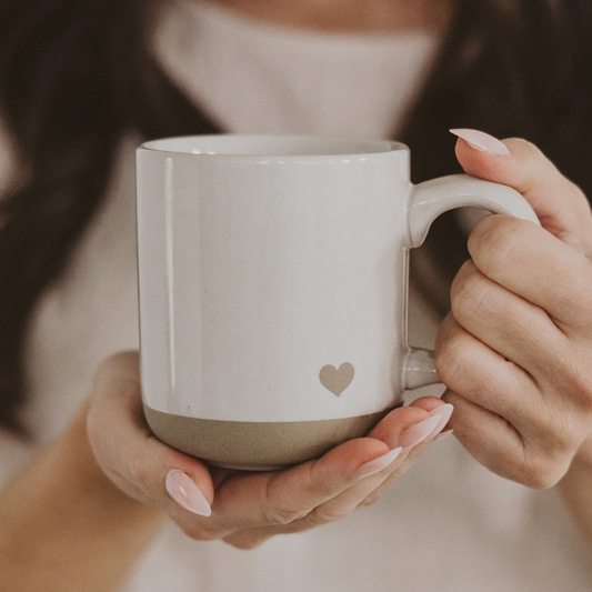 *NEW* Heart Stoneware Coffee Mug - Valentine's Day & Gifts