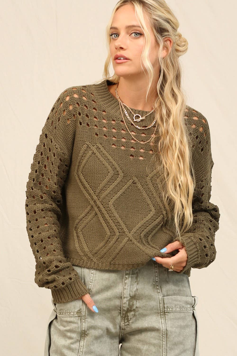 Dottie Crop Sweater