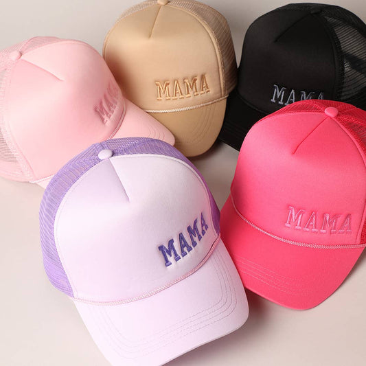 Mama Embroidered Trucker