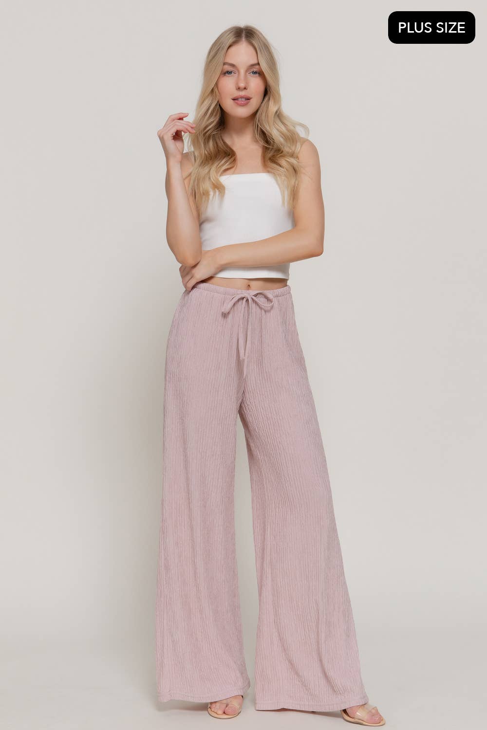 PLUS Crinkle Pallazo Pant