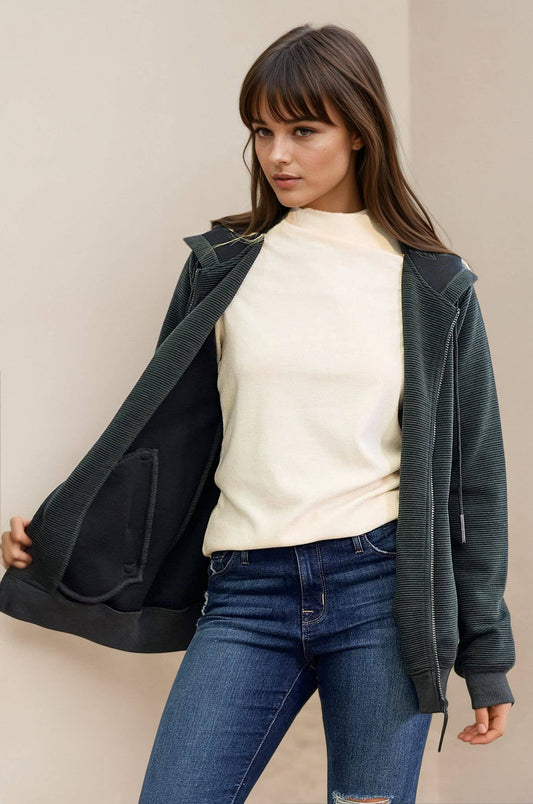 Back to the Basics Zip Hoodie