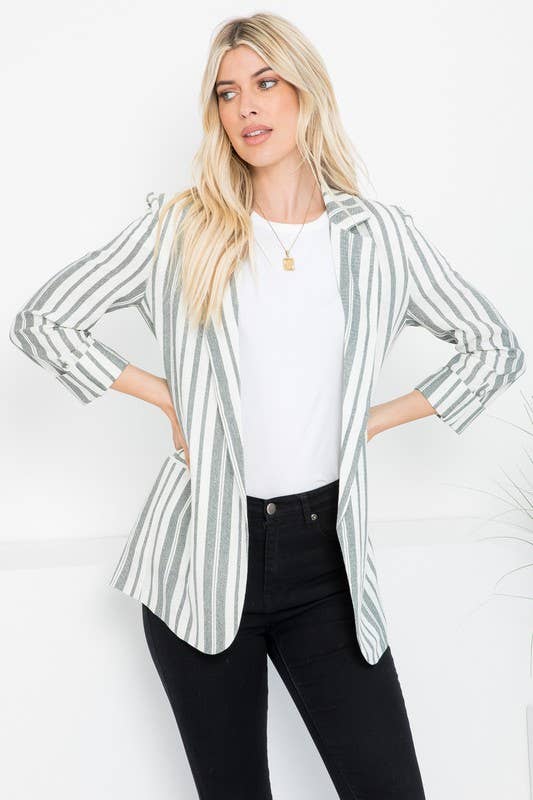 Corporate Girly Blazer White