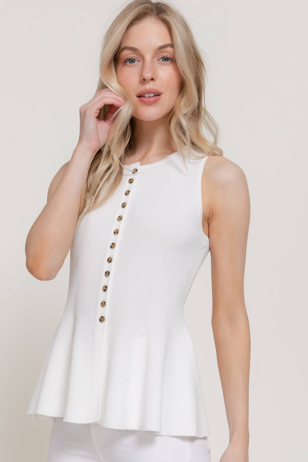 Come Away With Me Peplum Sweater