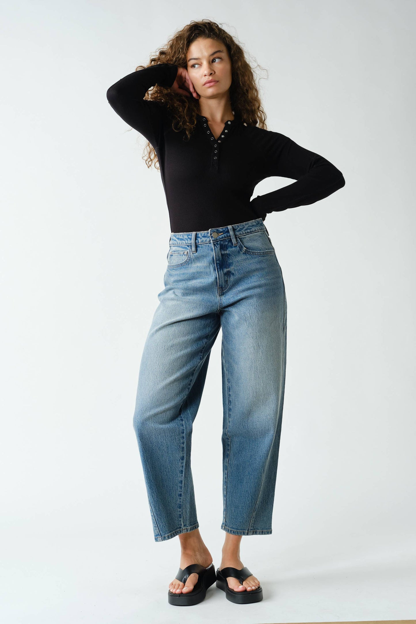 Go with the Flo Henley Top