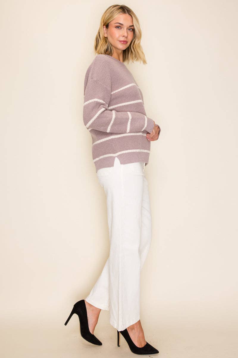 Madly in Mauve Sweater