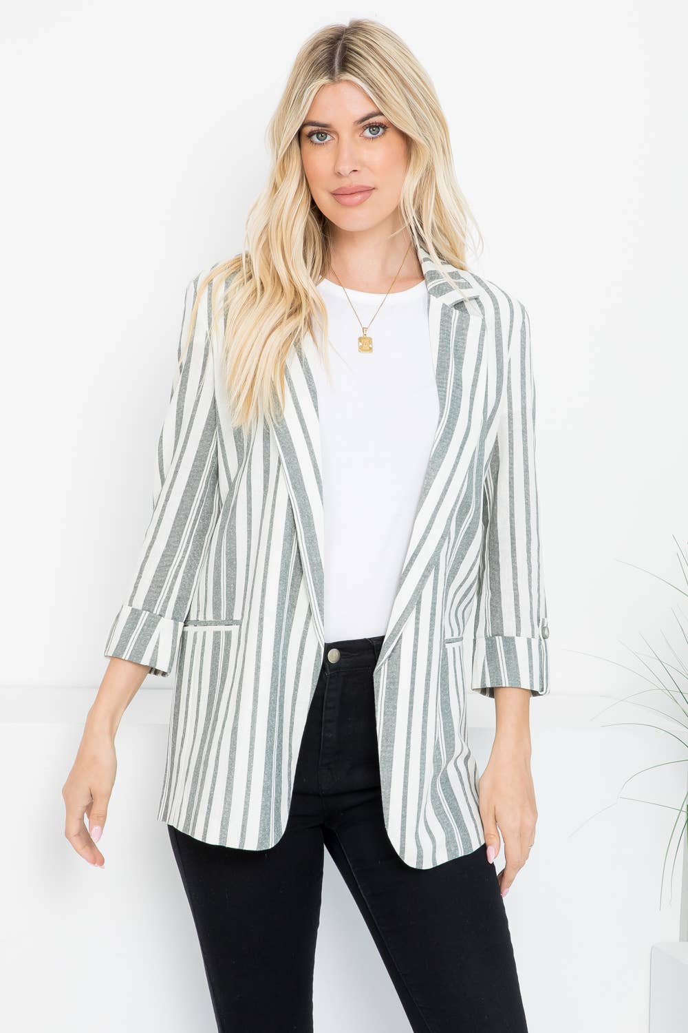 Corporate Girly Blazer White
