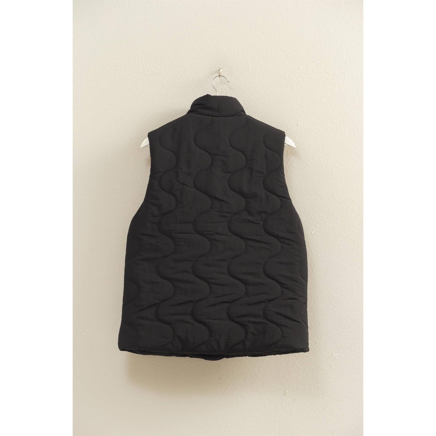 Quilted Wave Red Vest