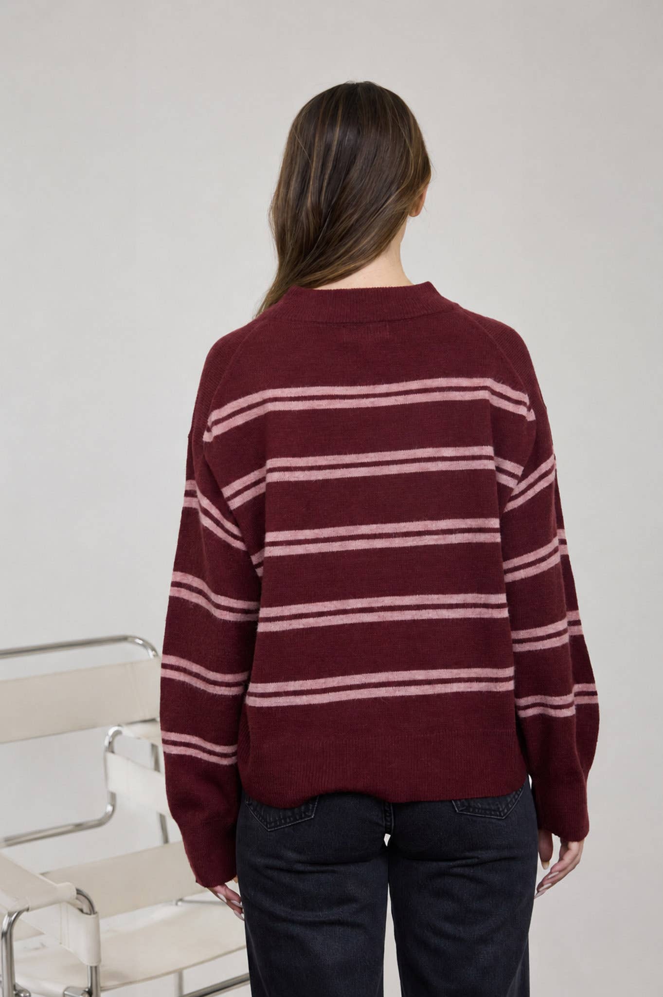 Somethin bout Falling Striped Sweater