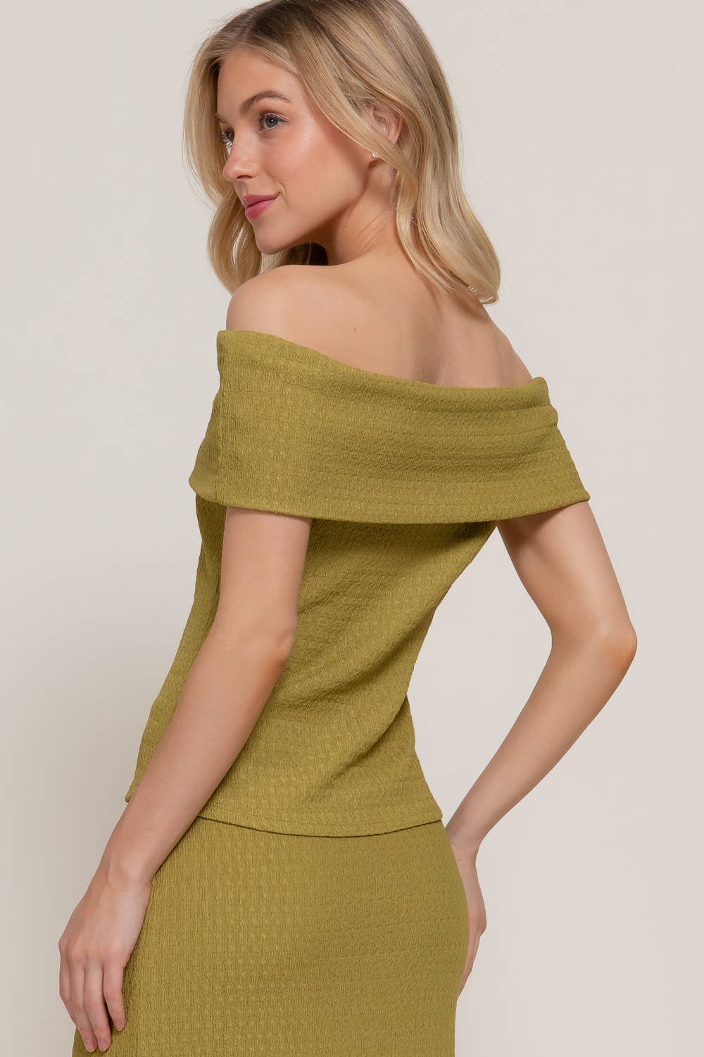 Come Sail Away Off Shoulder Top