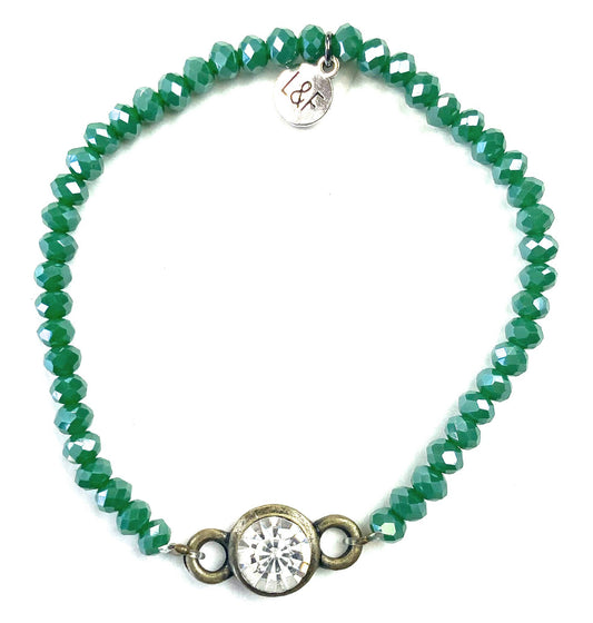 BR- Glass Bracelet Lime