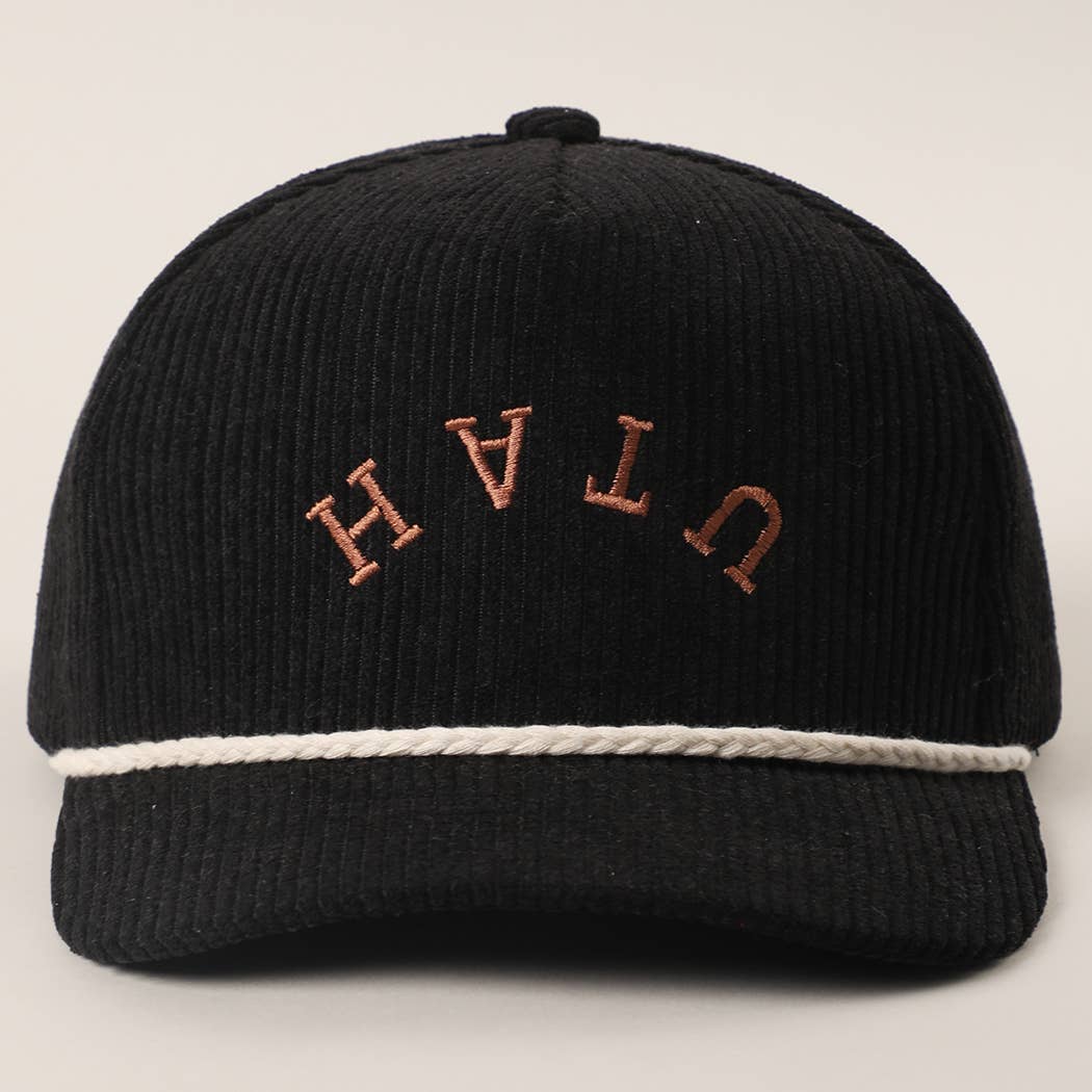 Custom Corduroy Embroidered Hat - Your City & State
