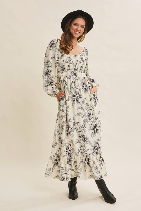 Smocked Dreams Floral Dress