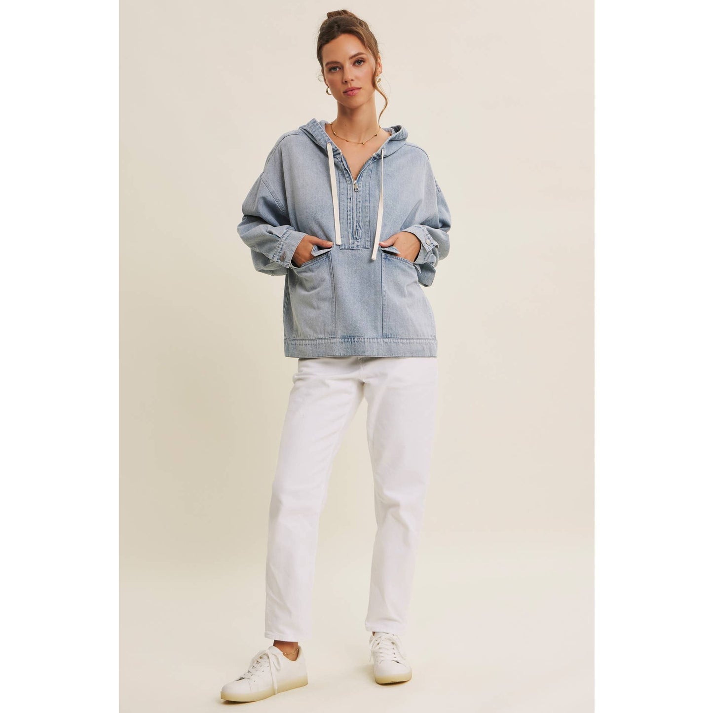 Winter Blues Denim Pullover
