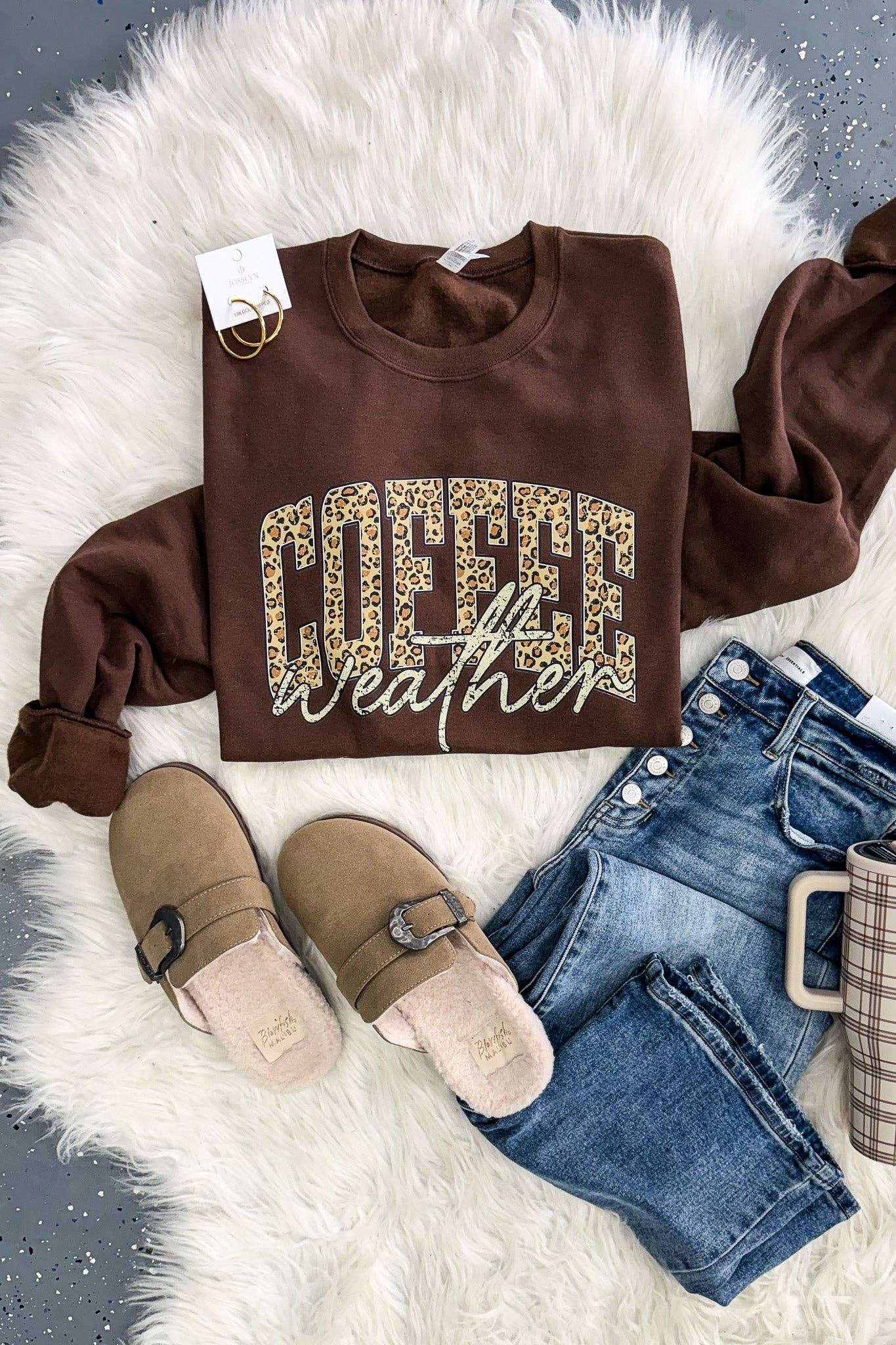 Leopard Coffee Weather Crew