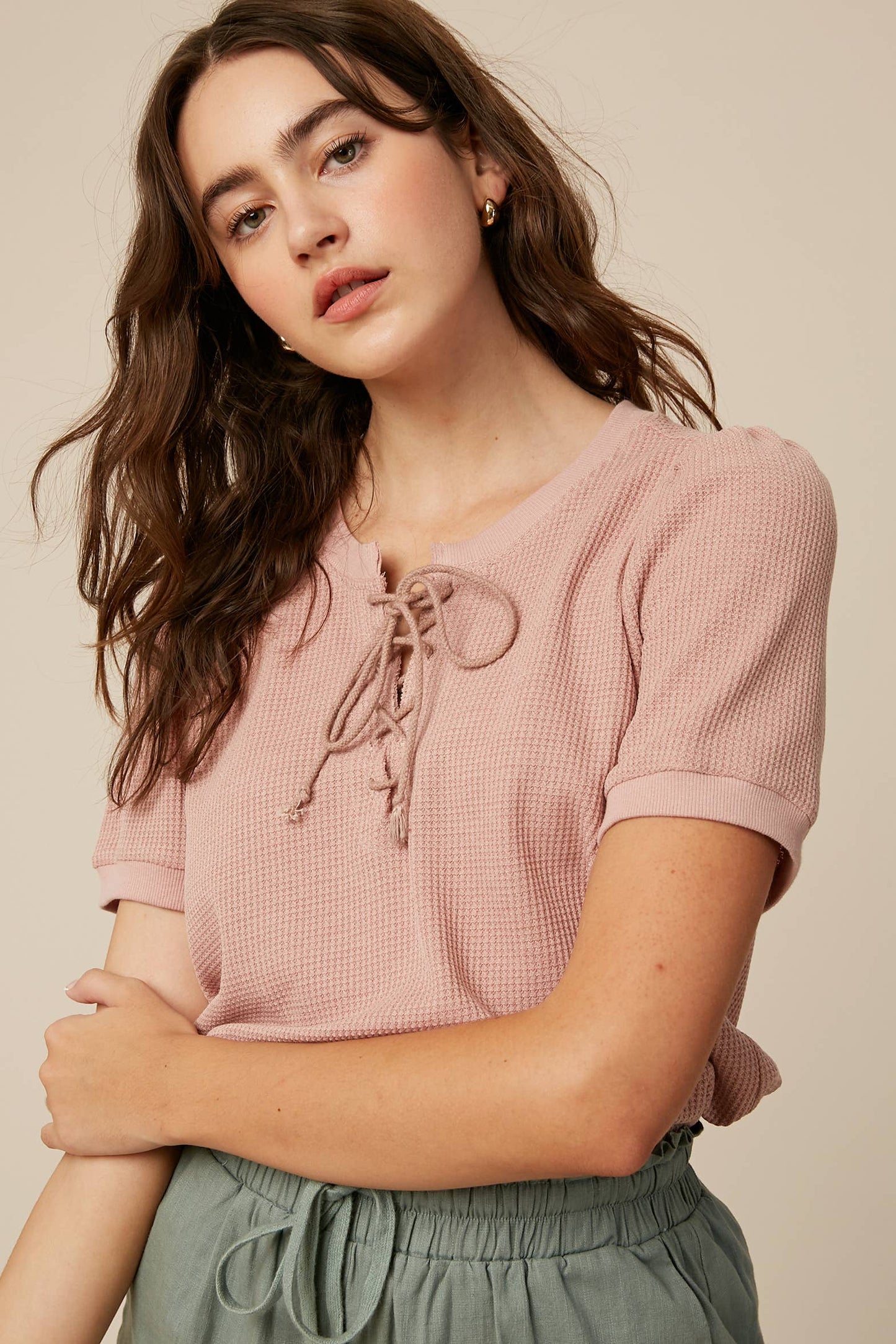 Ahoy Matey Laceup Top