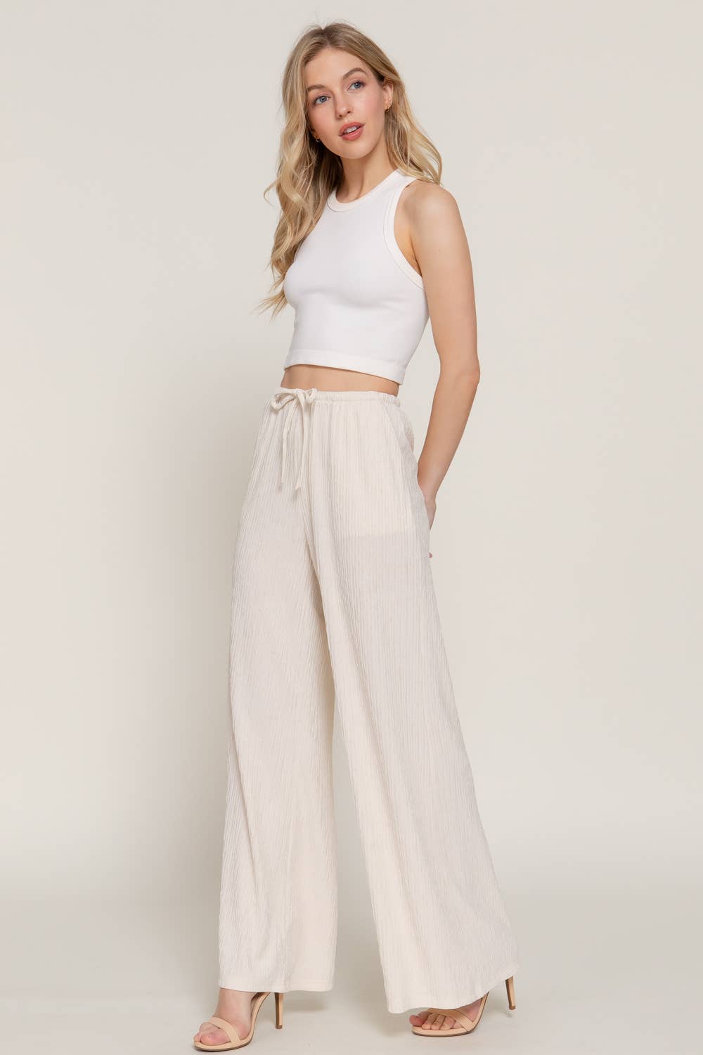 Crinkle Pallazo Pant