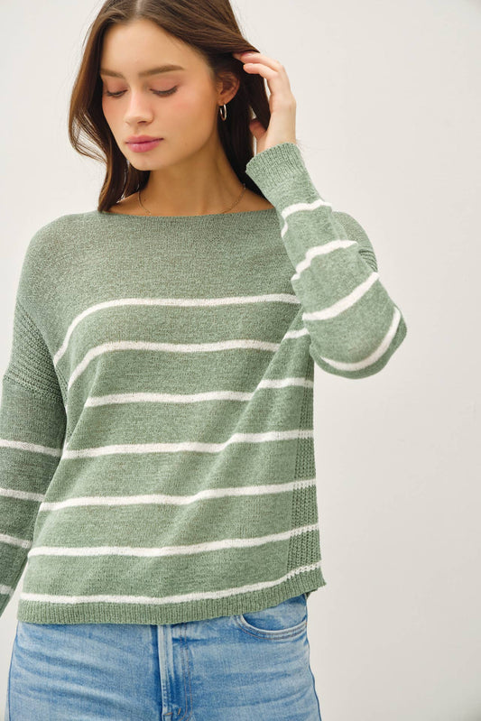 Spring Striped Pullover